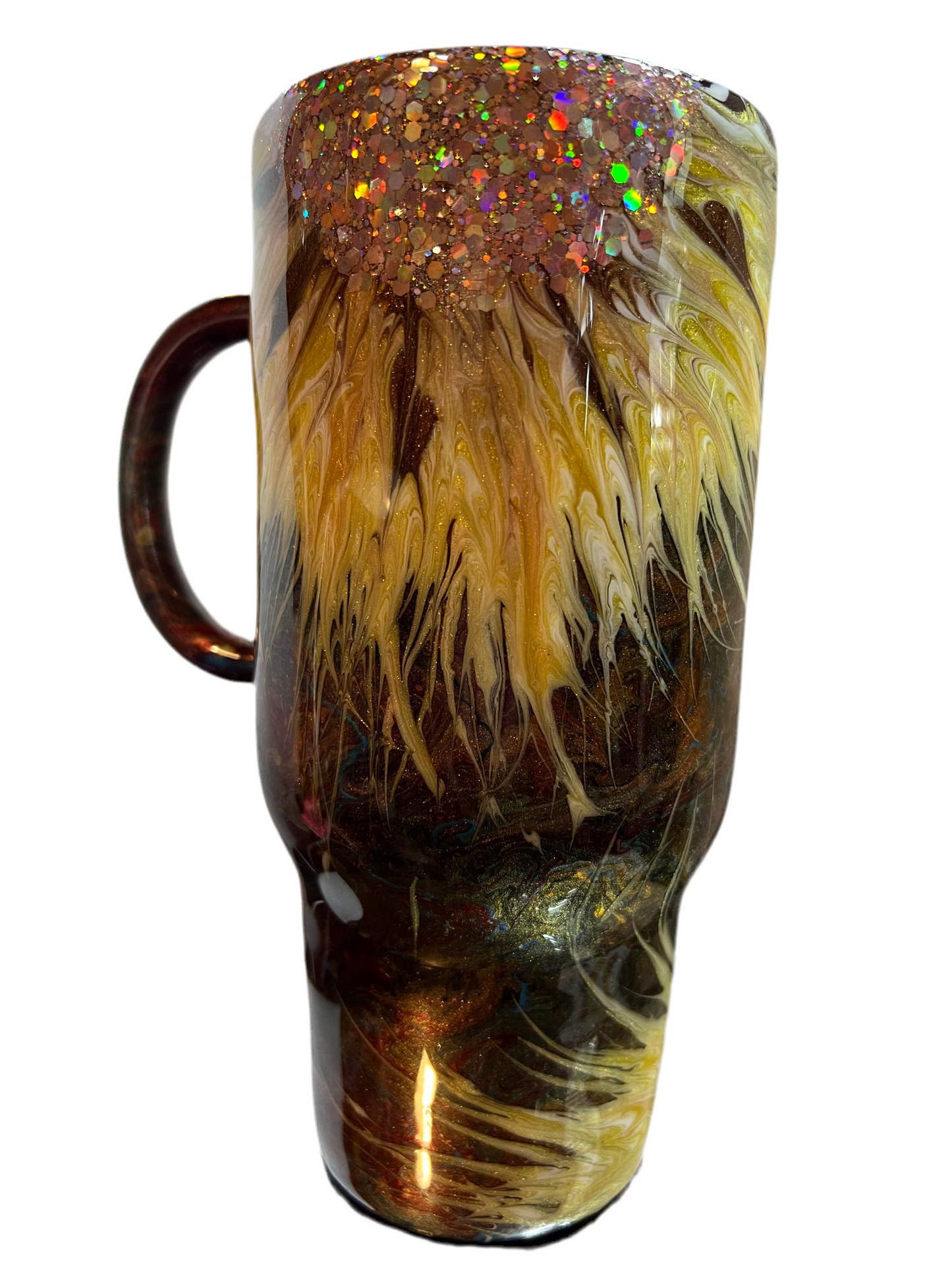 #164 32oz Tipsy Traveler Western Twirl/Sunflowers