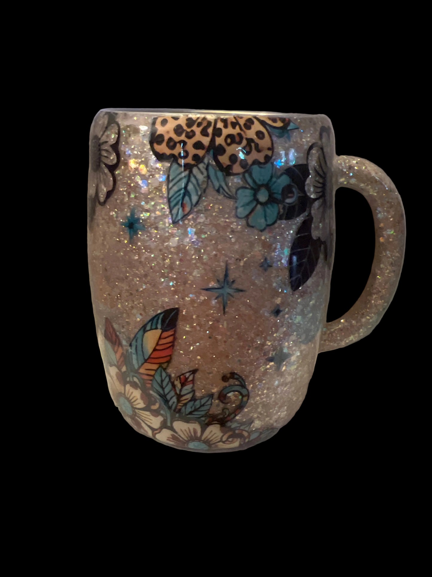 Dana’s Daisy Coffee Cup 12oz Tan