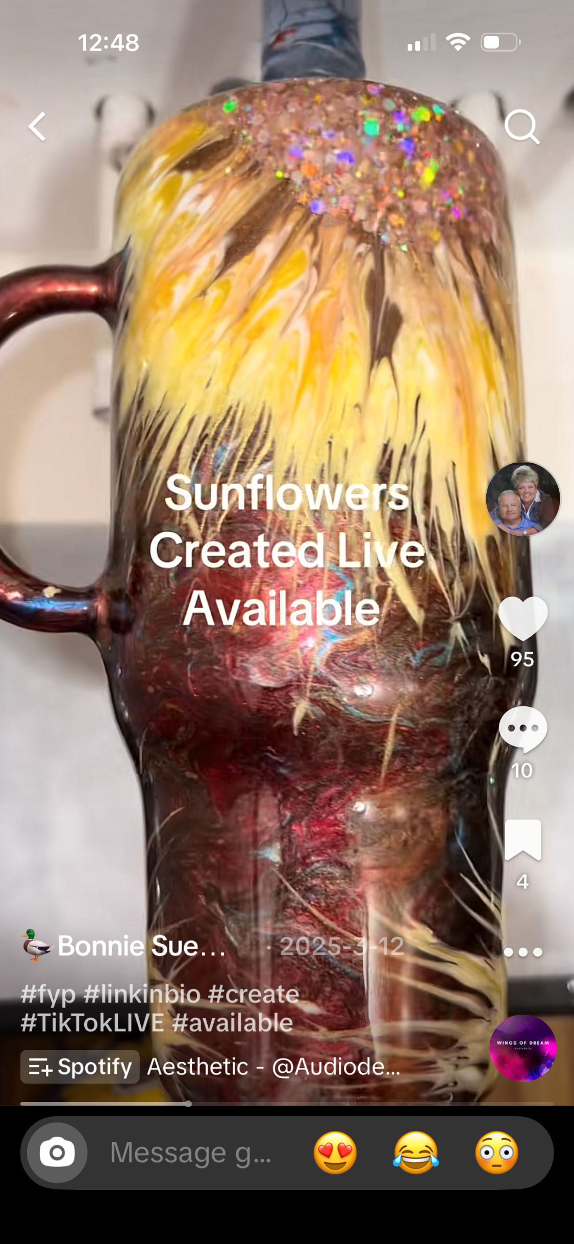 Gayle’s 32 oz Sunflowers on FL Tipsy Magnolia Tumbler