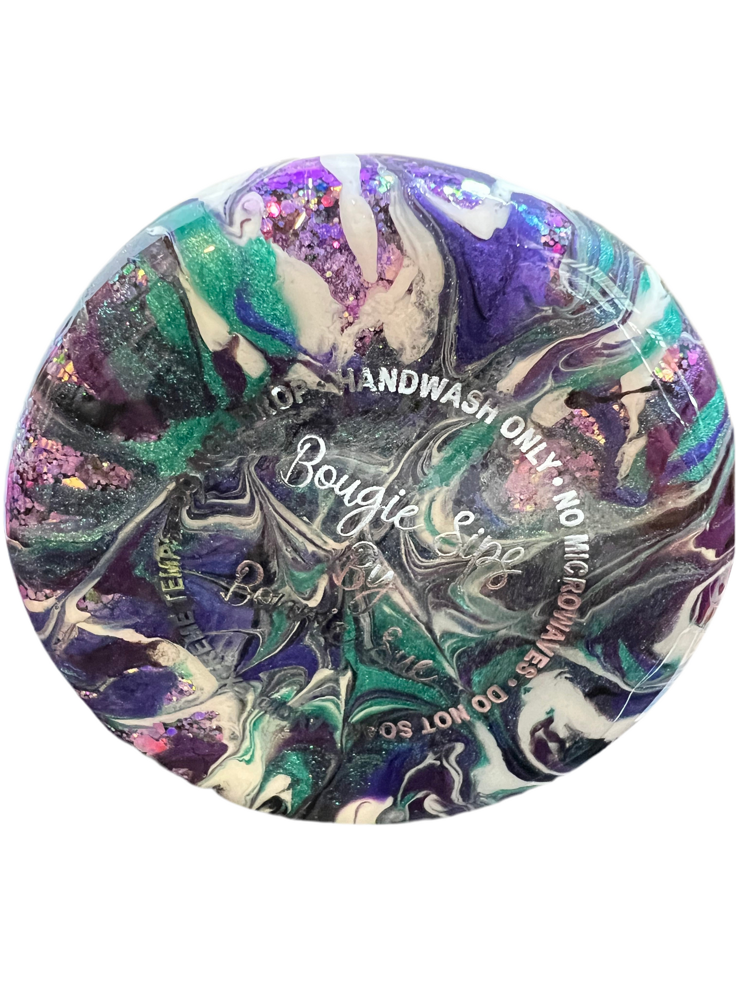 #158 20oz Skinny Purple Glitter TNR