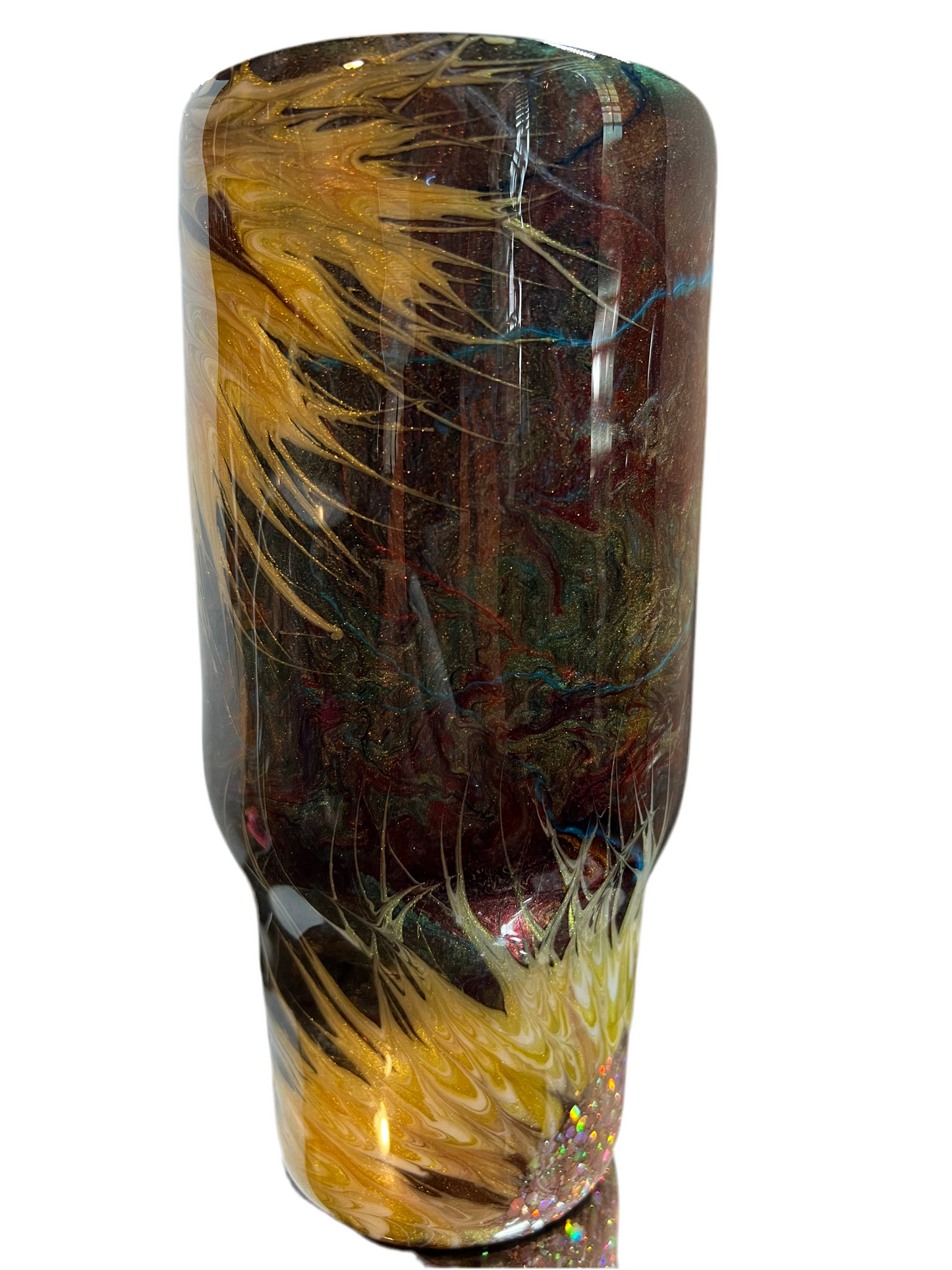 #164 32oz Tipsy Traveler Western Twirl/Sunflowers