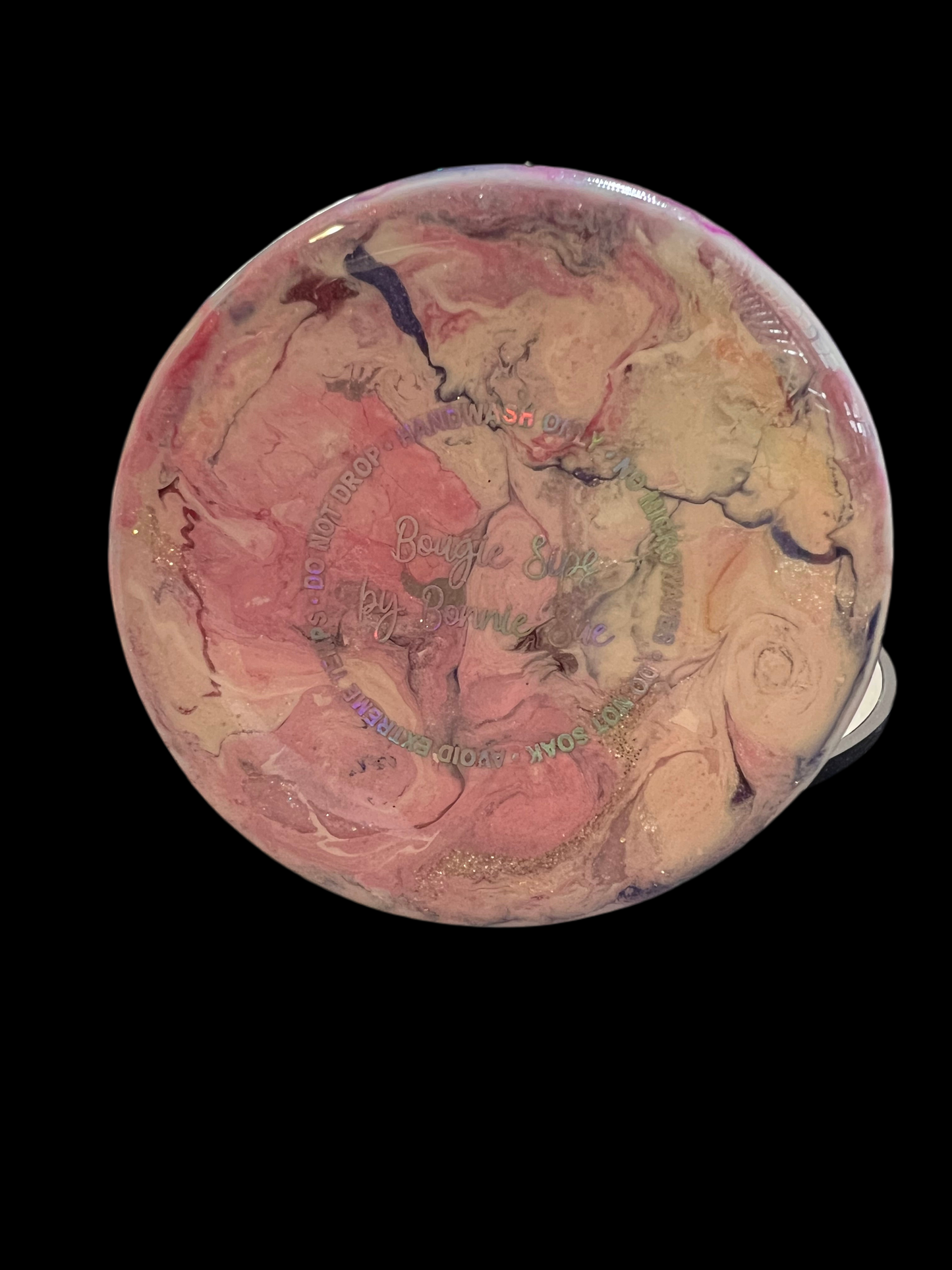 #167 32oz Tipsy Plump Pink Marble