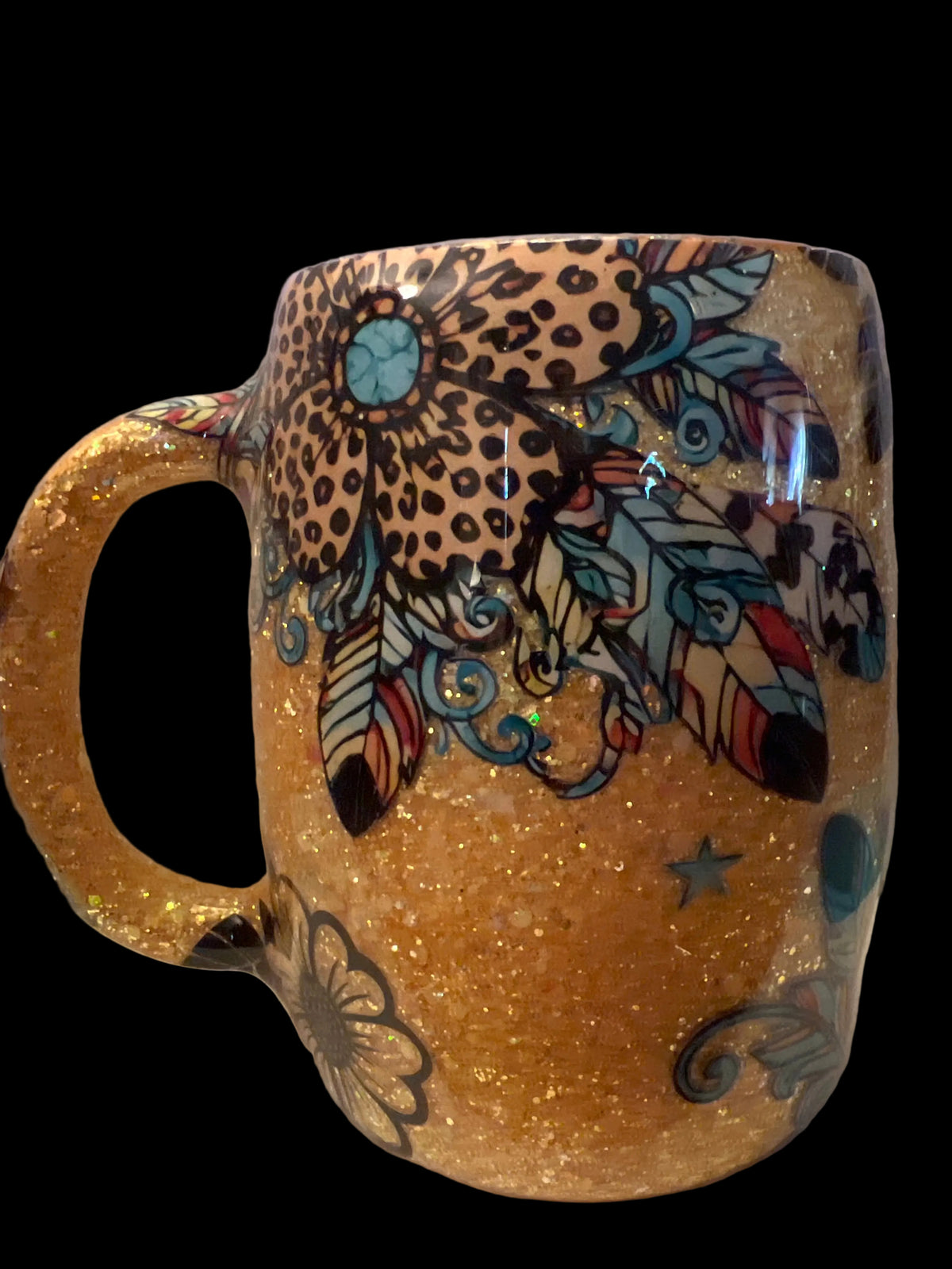 Dana’s Daisy Coffee Cup 12oz Yellow