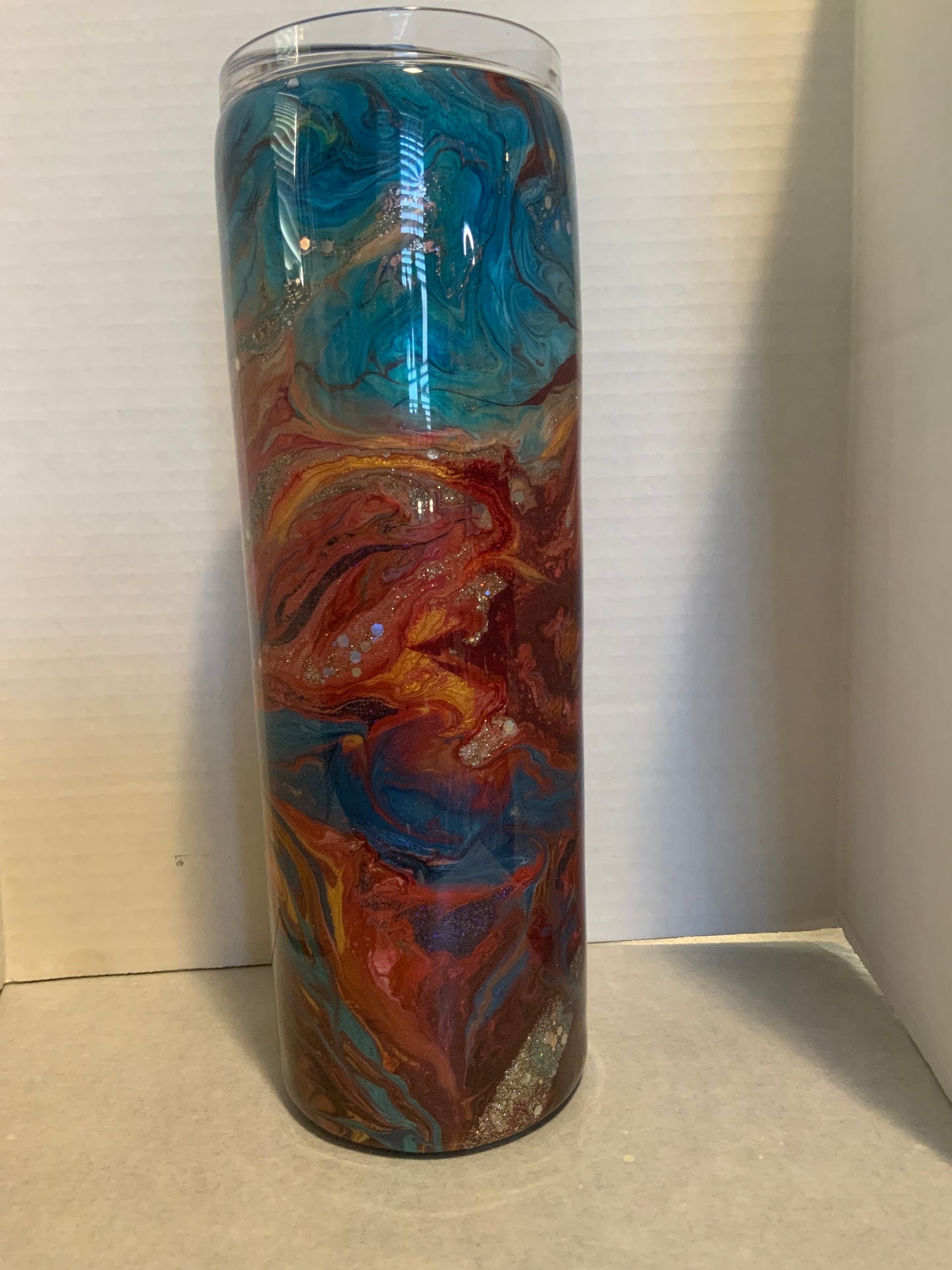 #34 red and blue color melt
