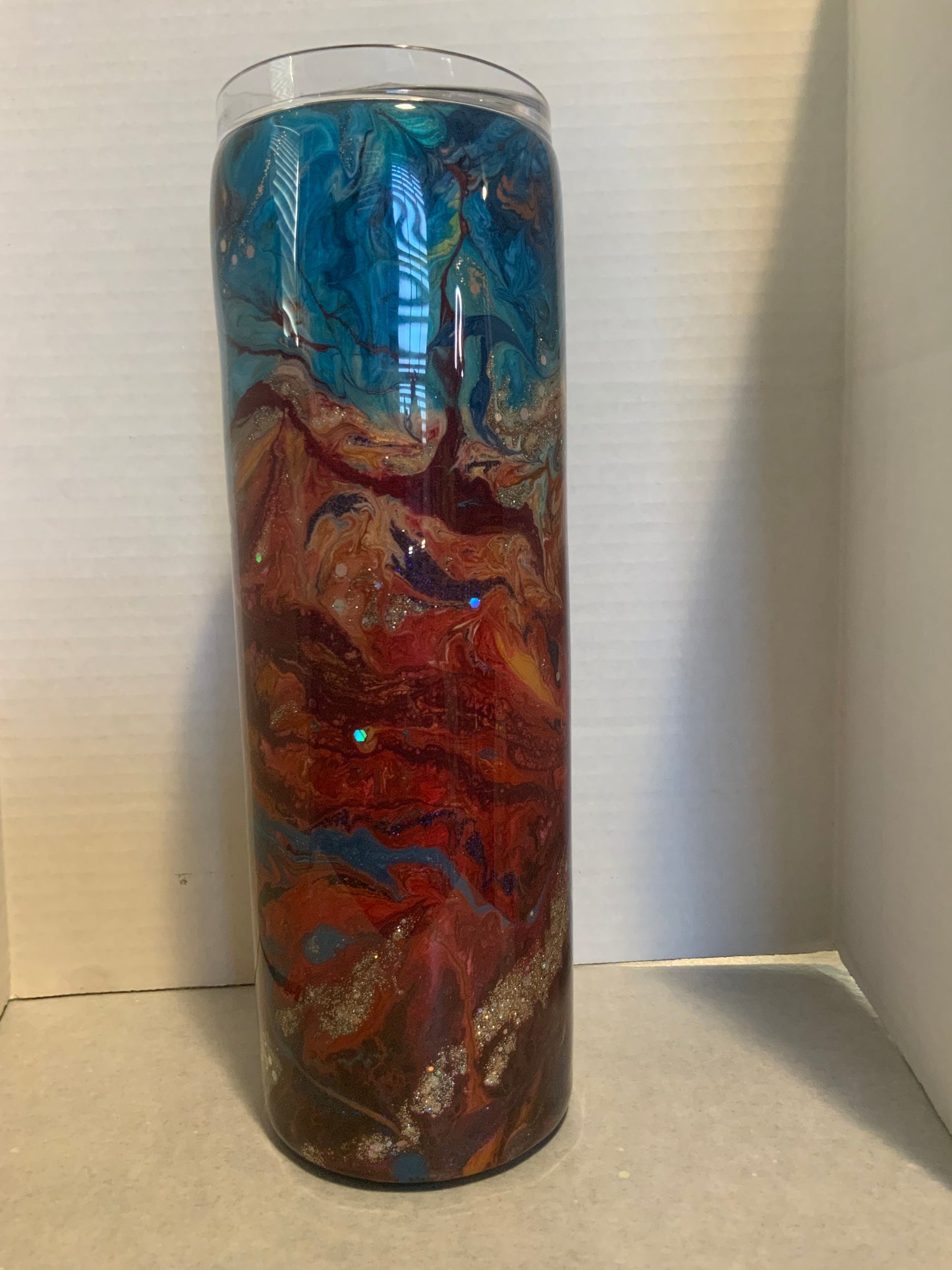 #34 red and blue color melt