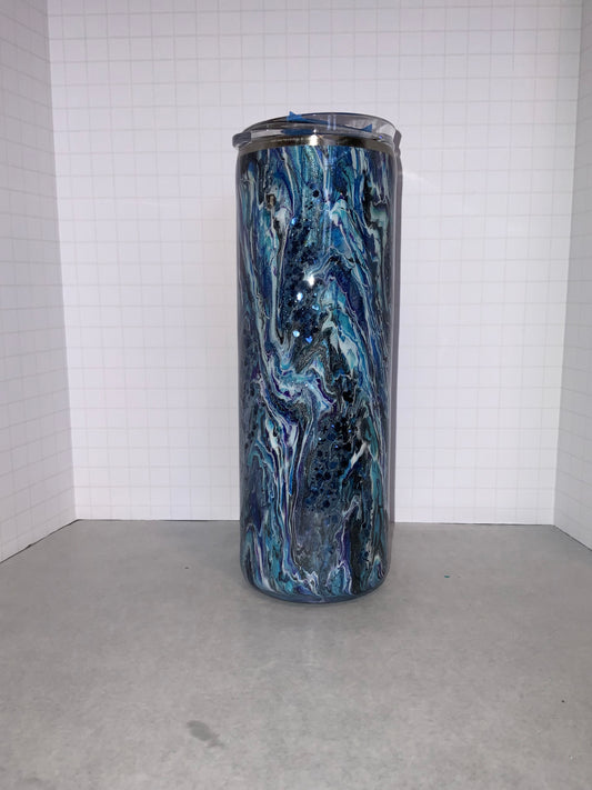 #109 blue and purple Blurred lines